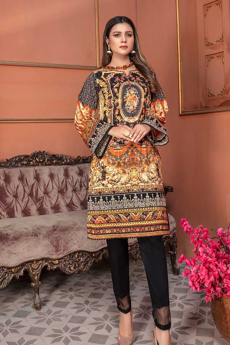 1-PC Stitched Lawn Kurti