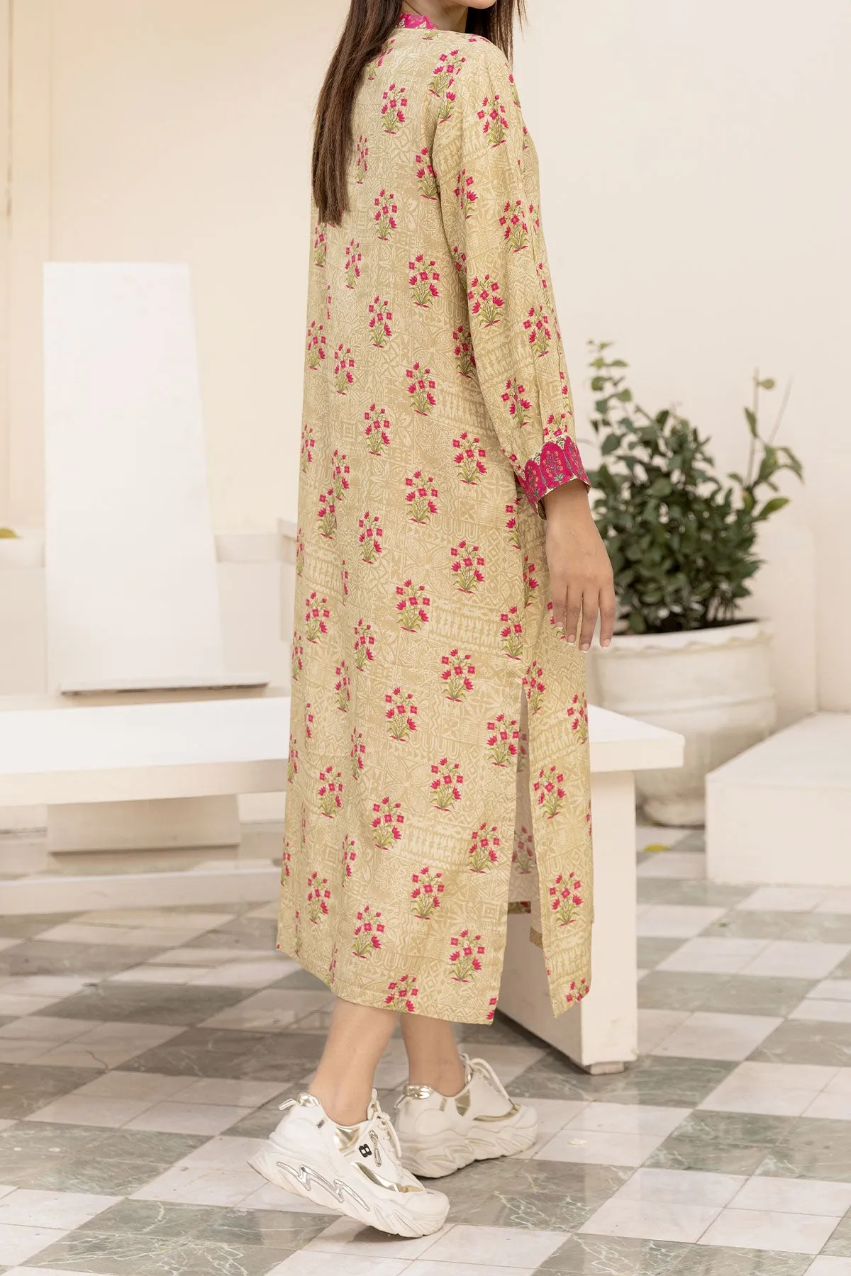 1PIECE DIGITAL PRINT LINEN KURTA  |  DPLK-75