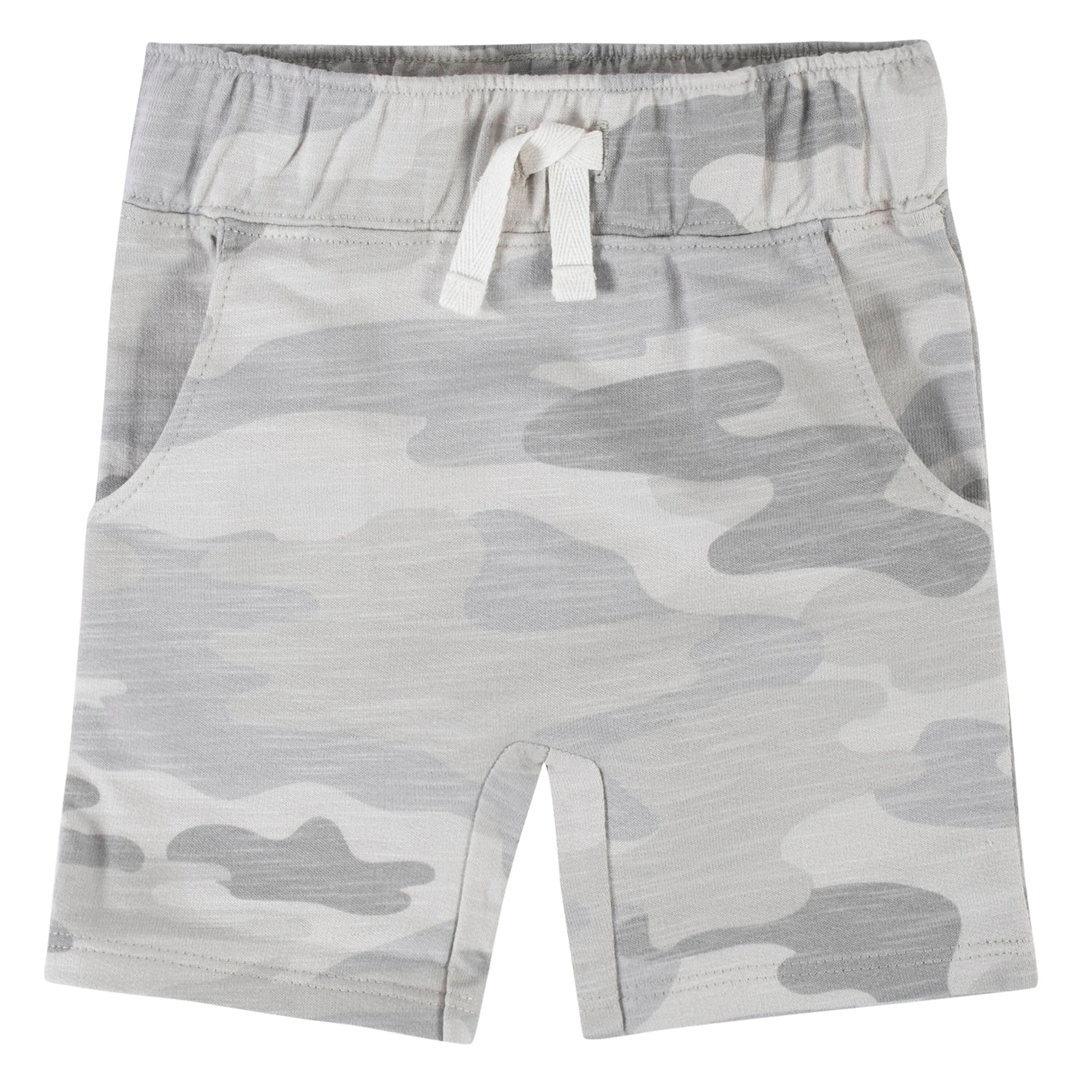 2-Piece Baby Boys Blue Camo Top & Shorts Set