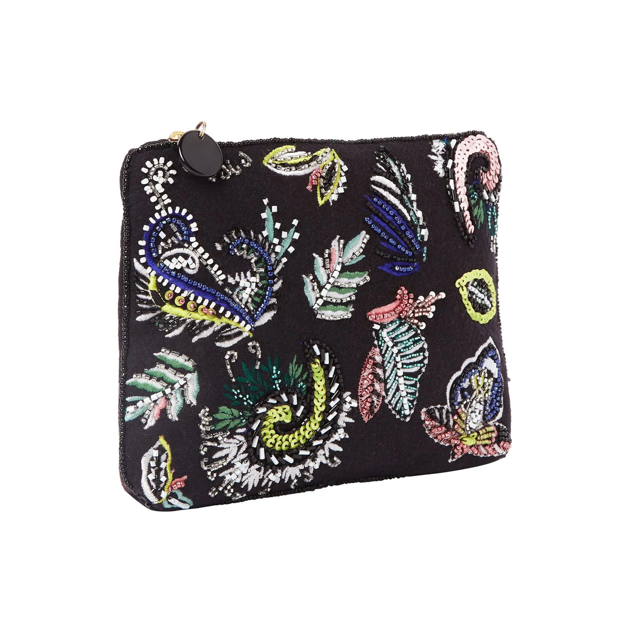 Accessorize London Women's  Paisley Beaded Pouch