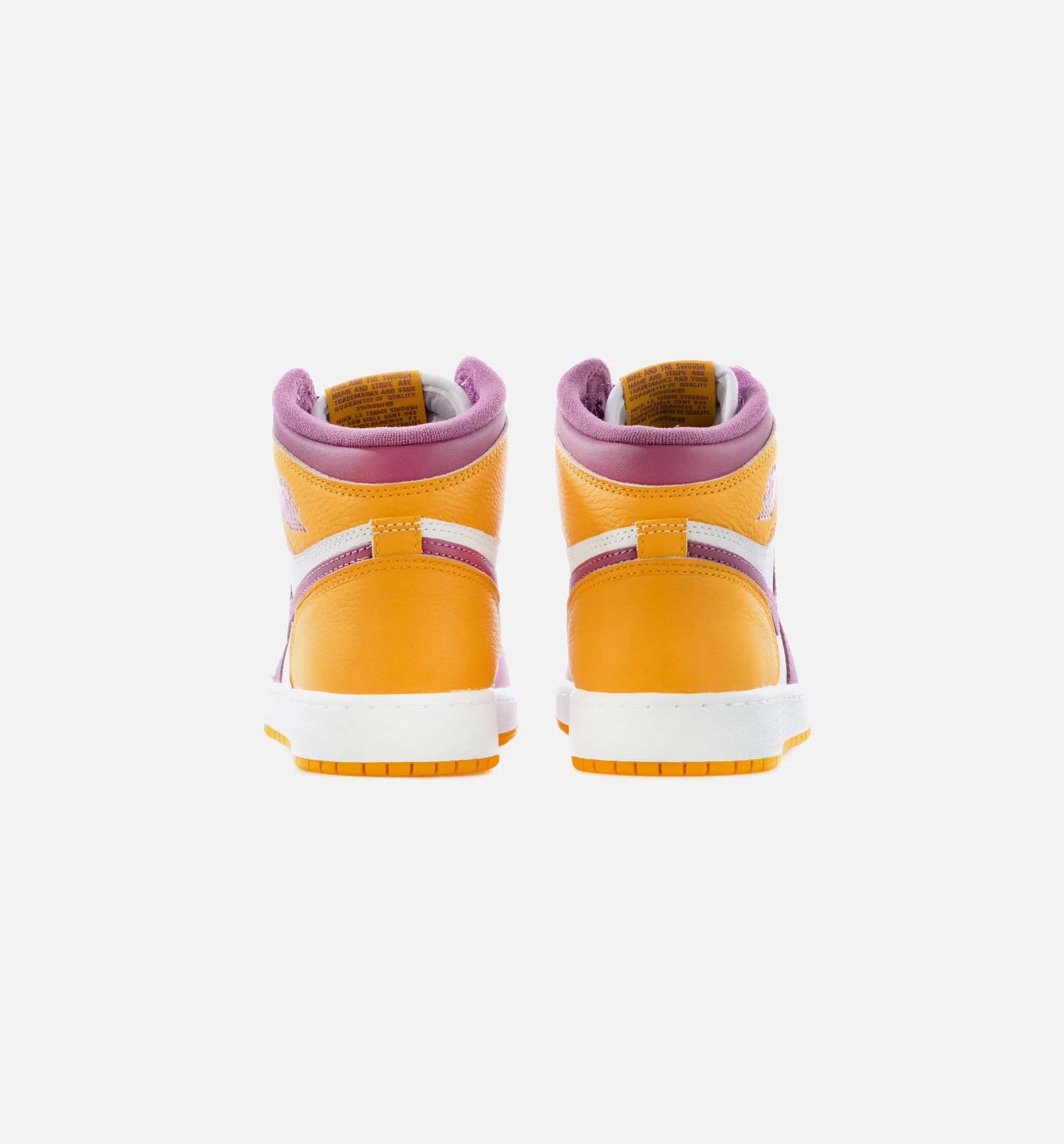 Air Jordan 1 Retro High OG Brotherhood Grade School Lifestyle Shoe - University Gold/Light Bordeaux Limit One Per Customer