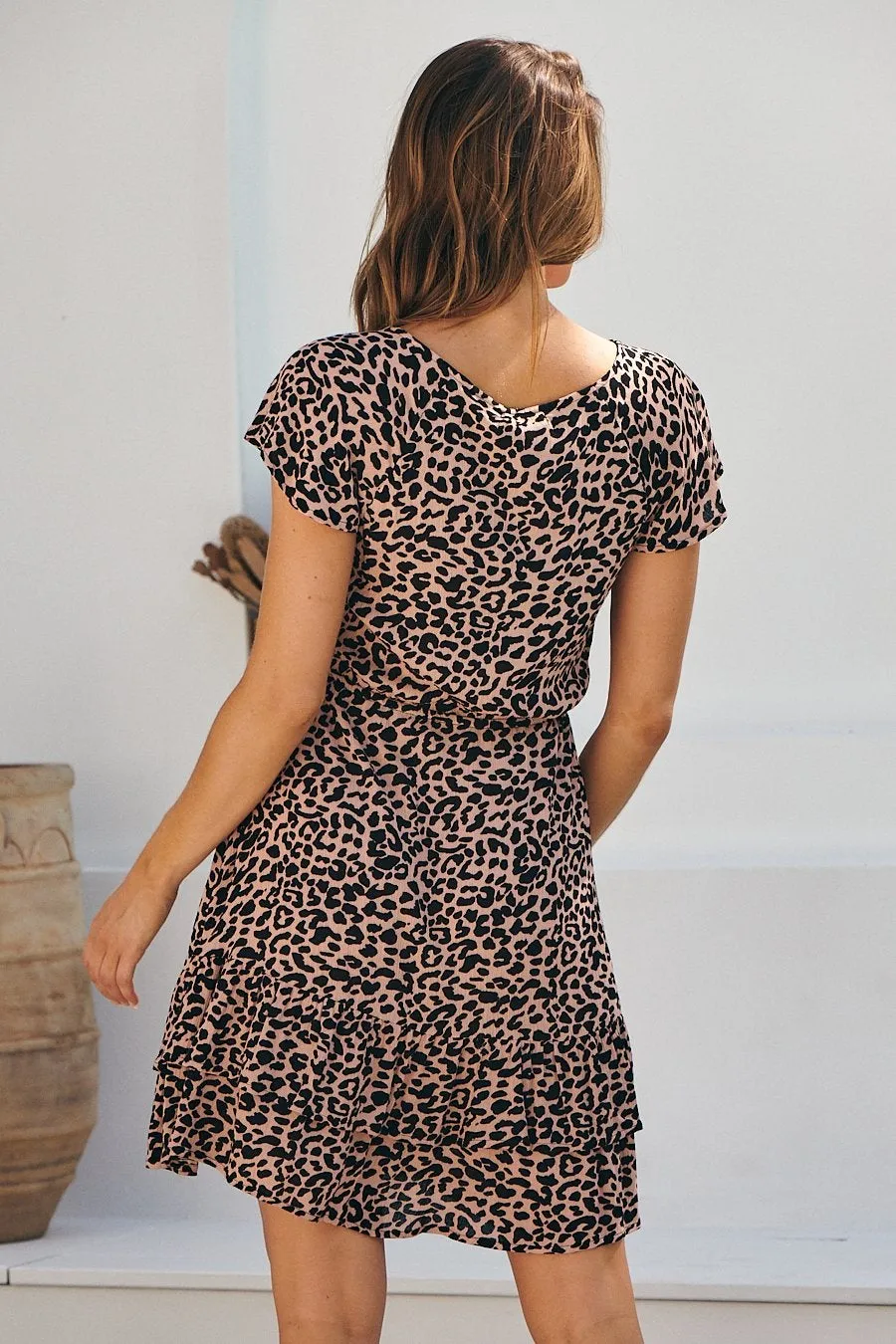 Amerella Leopard Print Summer Dress