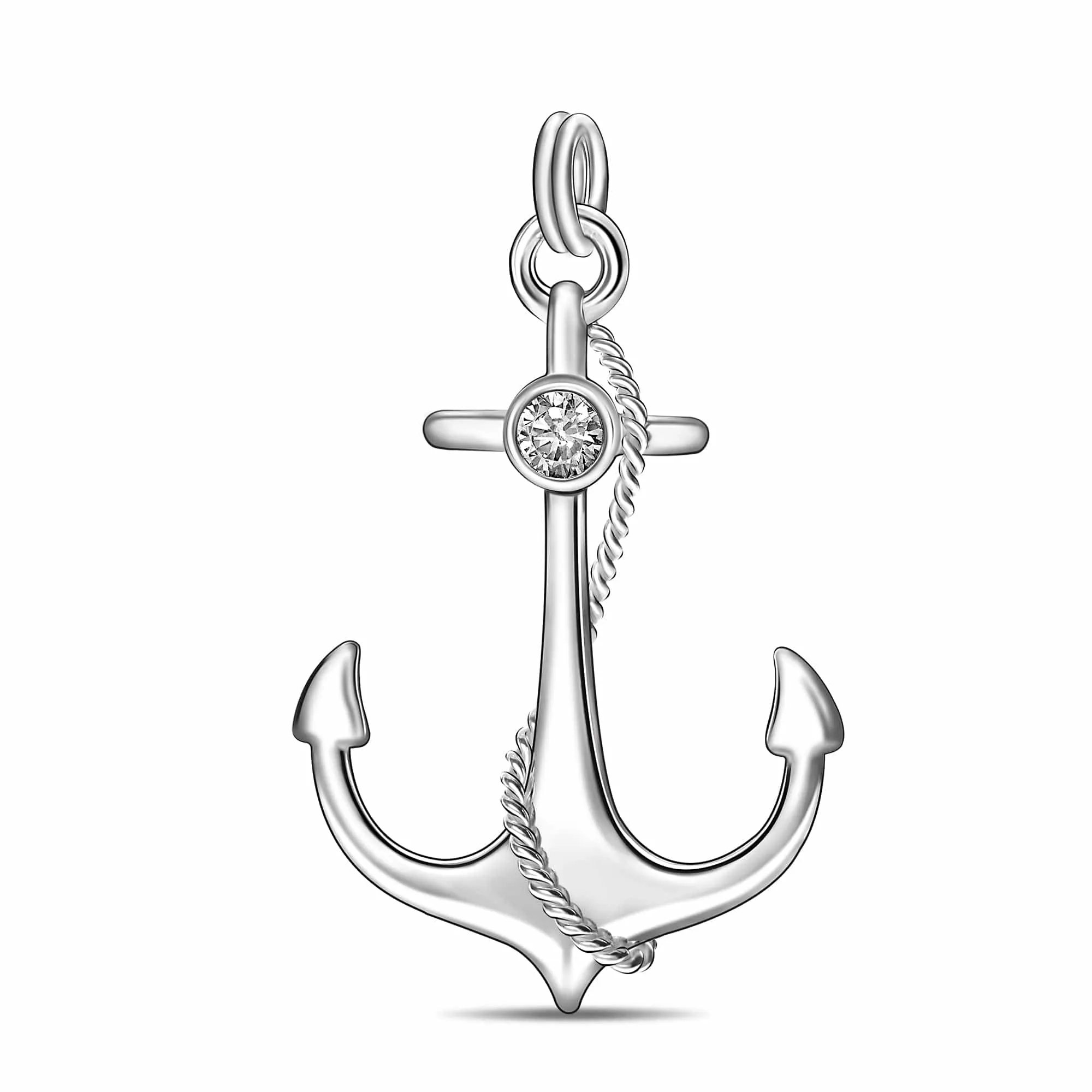 Anchor Sterling Silver Pendant For Men