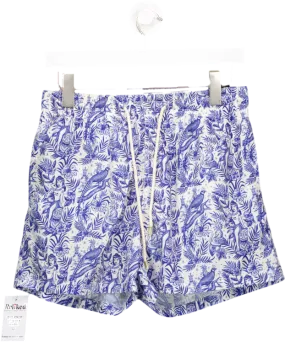 Arrels Blue Patterned Swim Shorts UK S