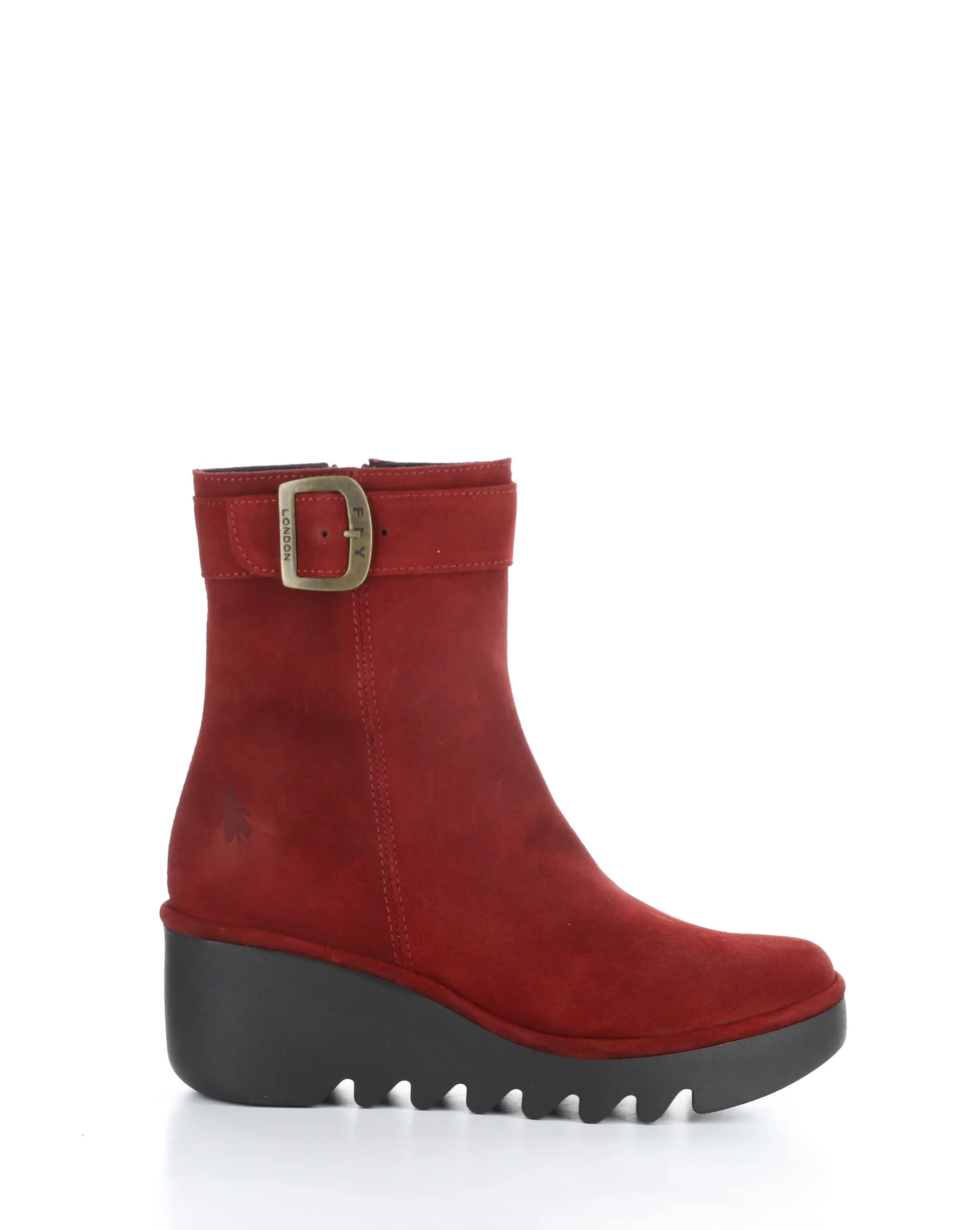 BEPP396FLY 013 RED Round Toe Boots