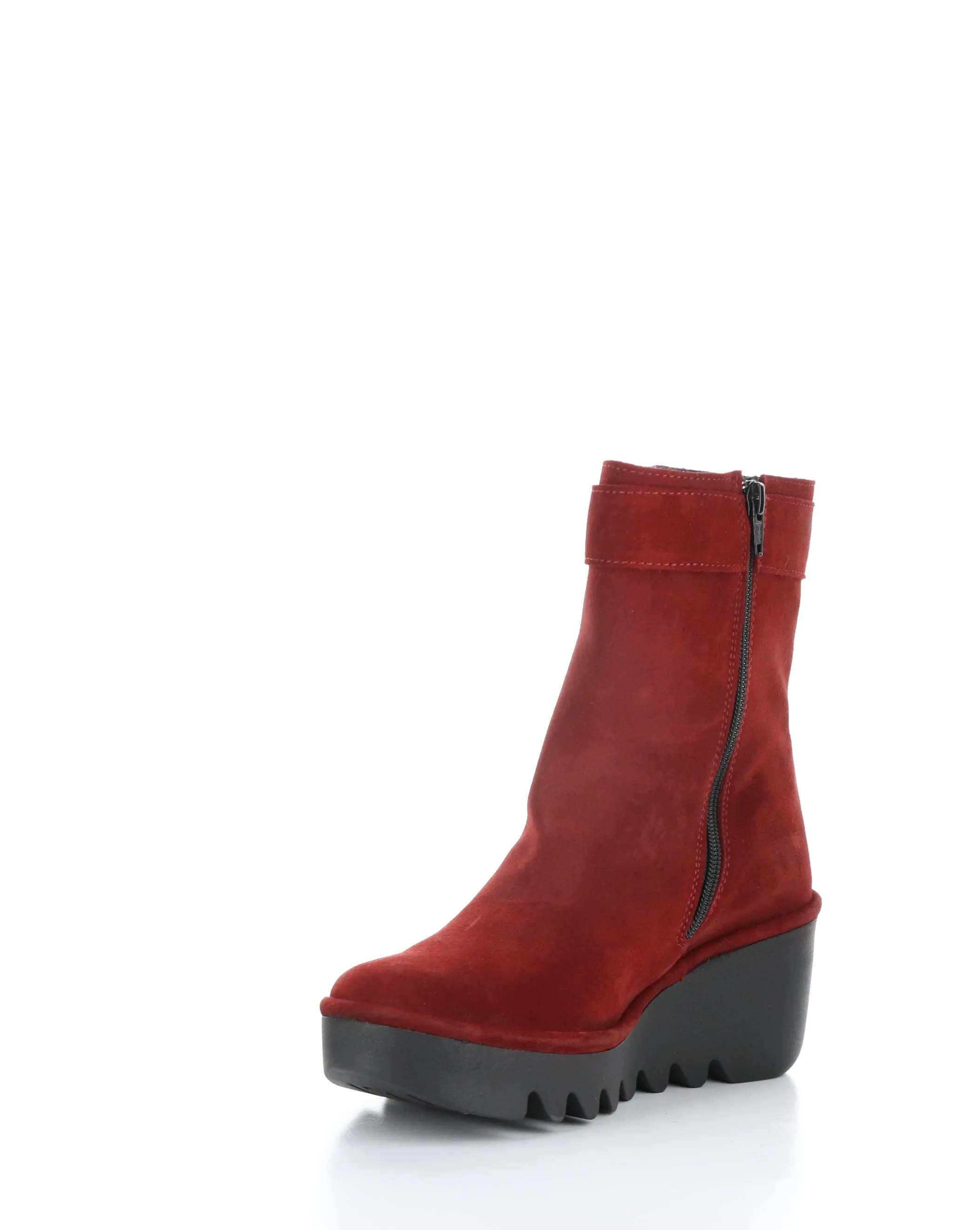 BEPP396FLY 013 RED Round Toe Boots