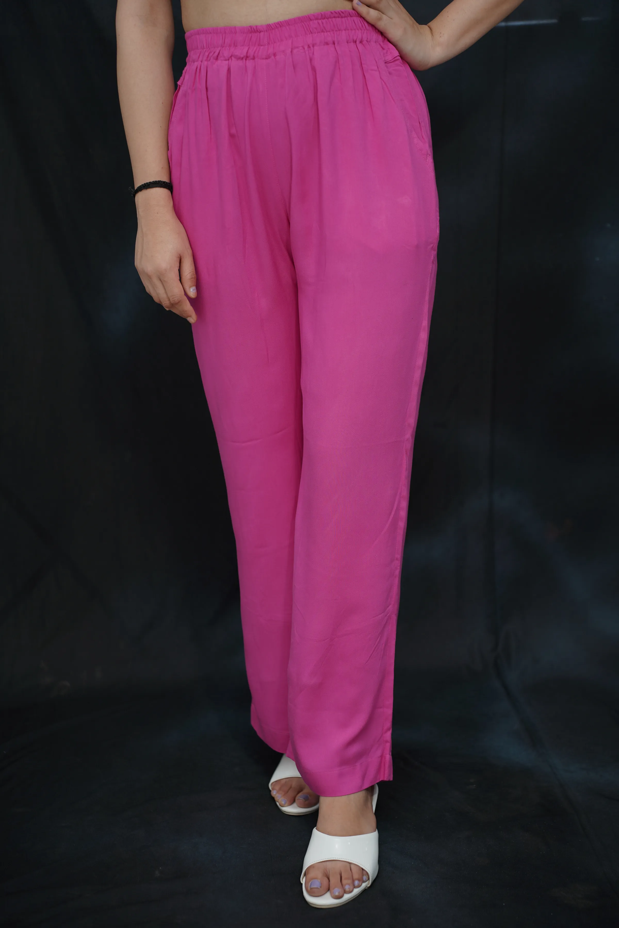 Berry Pink Rayon Kurti Pant