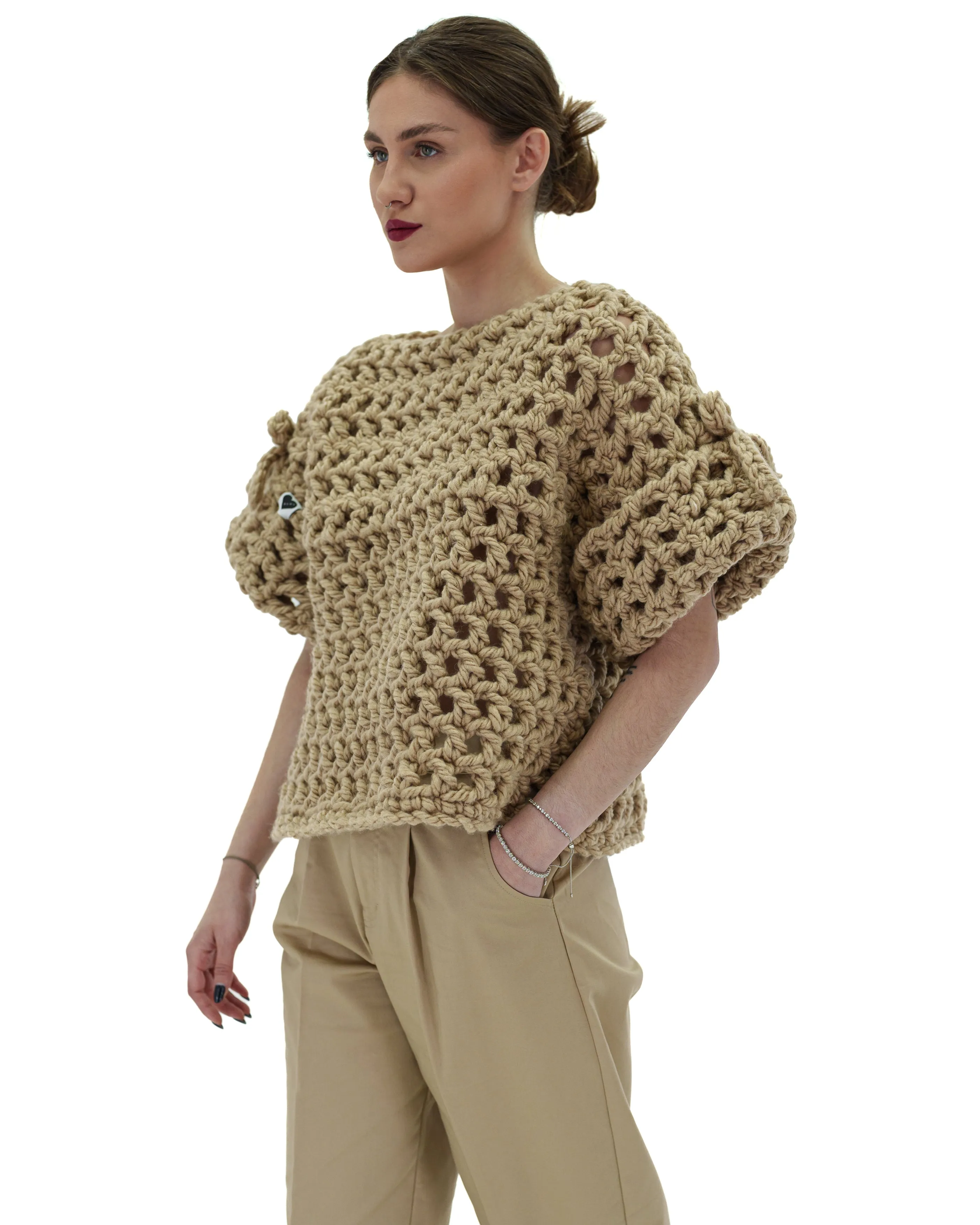 Bow Sleeve Sweater