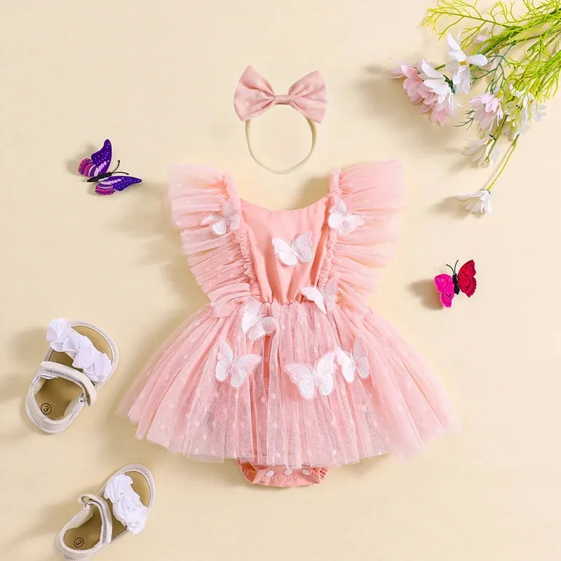 BUTTERFLY FAIRY Tulle Romper Dress