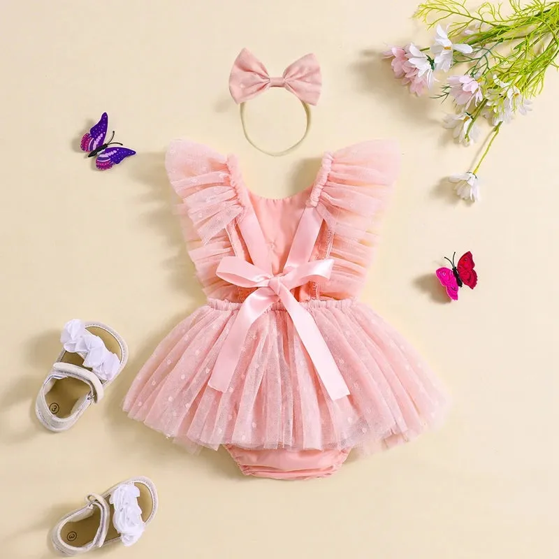 BUTTERFLY FAIRY Tulle Romper Dress