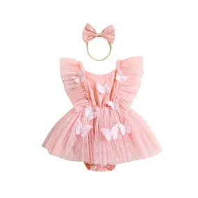 BUTTERFLY FAIRY Tulle Romper Dress