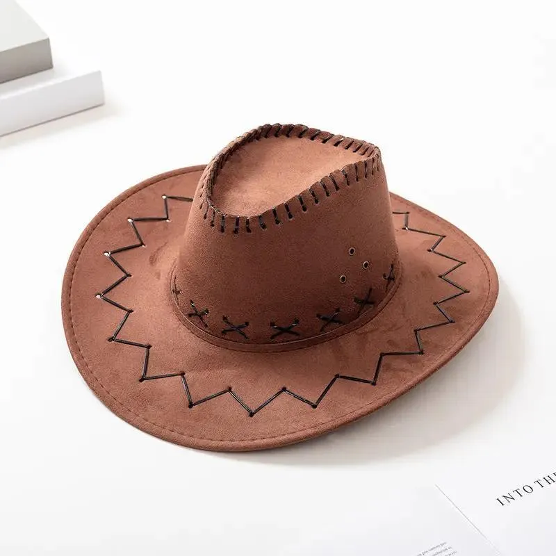 Casual Flannel Cowboy Hat for Men