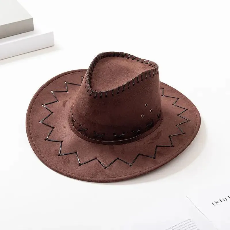 Casual Flannel Cowboy Hat for Men