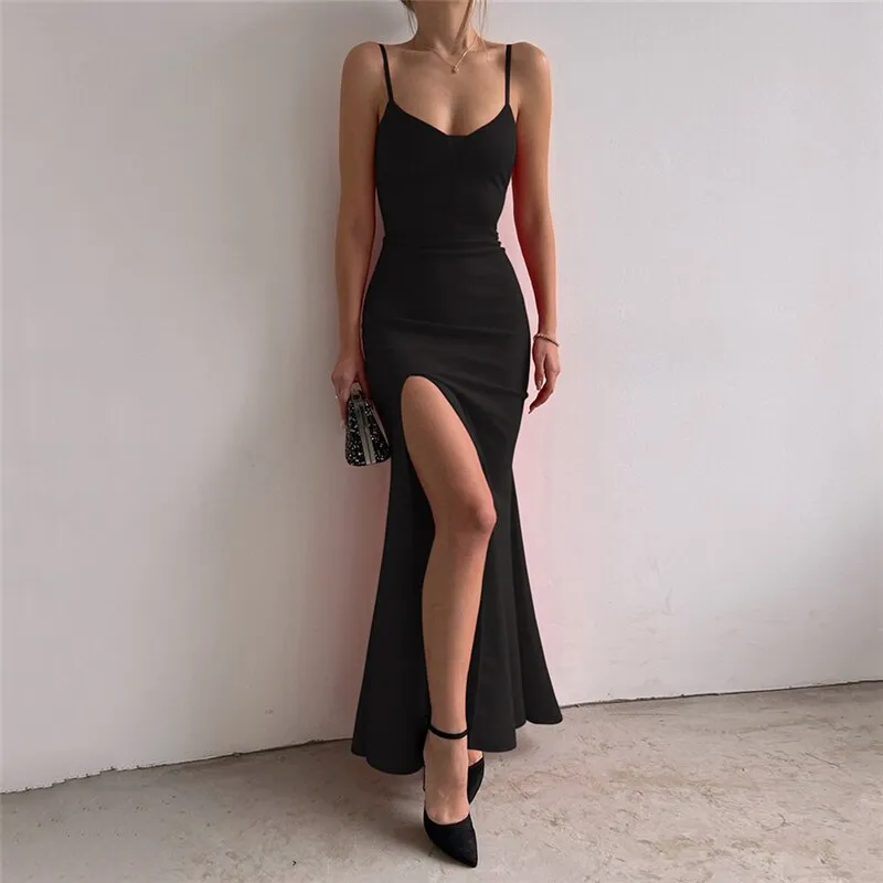 Classic French Slip Long Dress