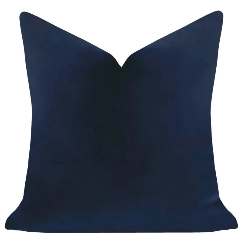 Cobalt Blue Velvet Pillow