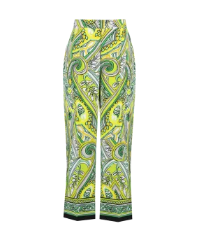 Cropped Paisley Pants Style - Multi