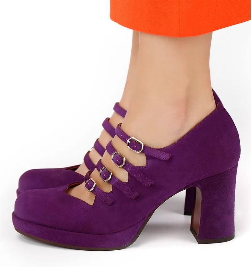 Dalila Purple Platform Heel