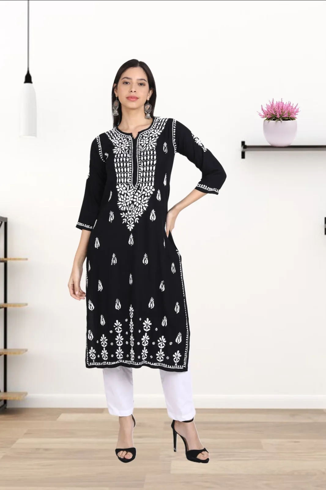 Dori Modal Chikankari Kurti