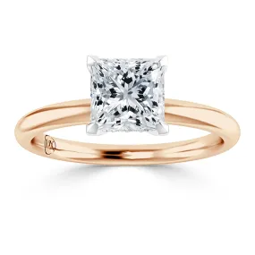 Elaine  - 18ct Rose Gold - Princess