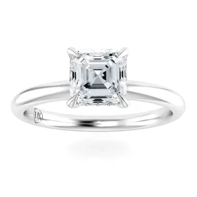 Elaine  - Platinum - Asscher