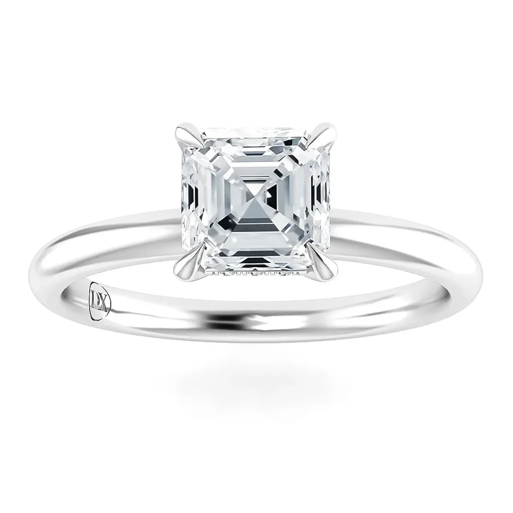 Elaine  - Platinum - Asscher