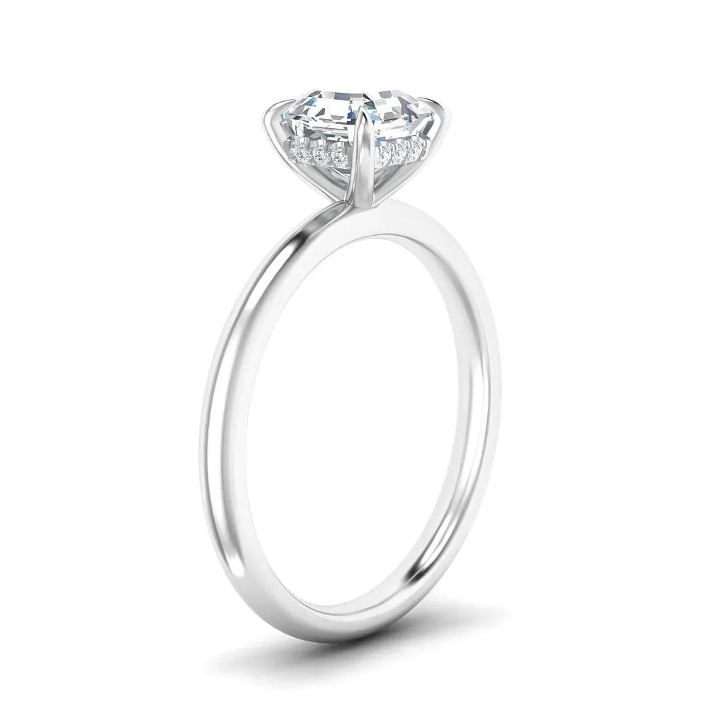 Elaine  - Platinum - Asscher