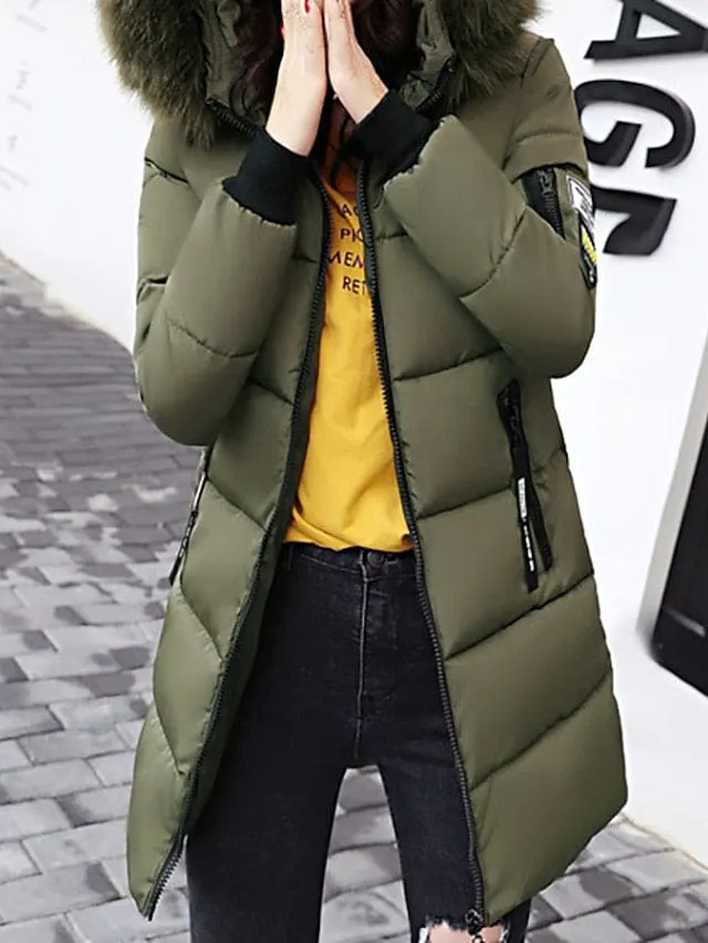 Elegant Double Breasted Wool Blend Winter Jacket for Women