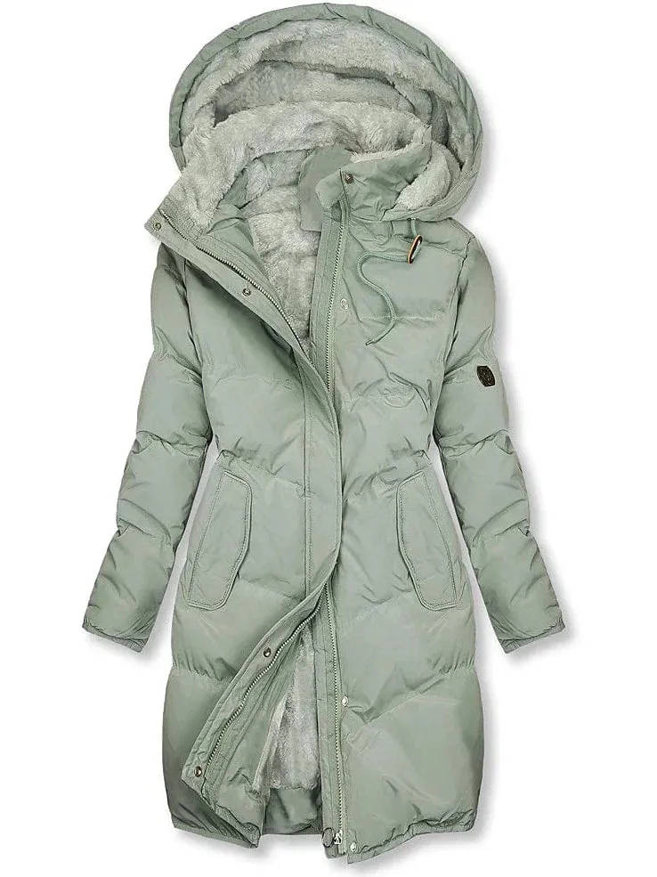 Elegant Fleece Lined Heated Jacket for Women - Stylish and Functional Outerwear