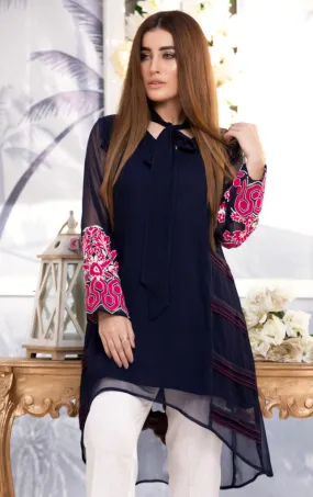 Embroidered Chiffon Kurti | WWC18 | K876