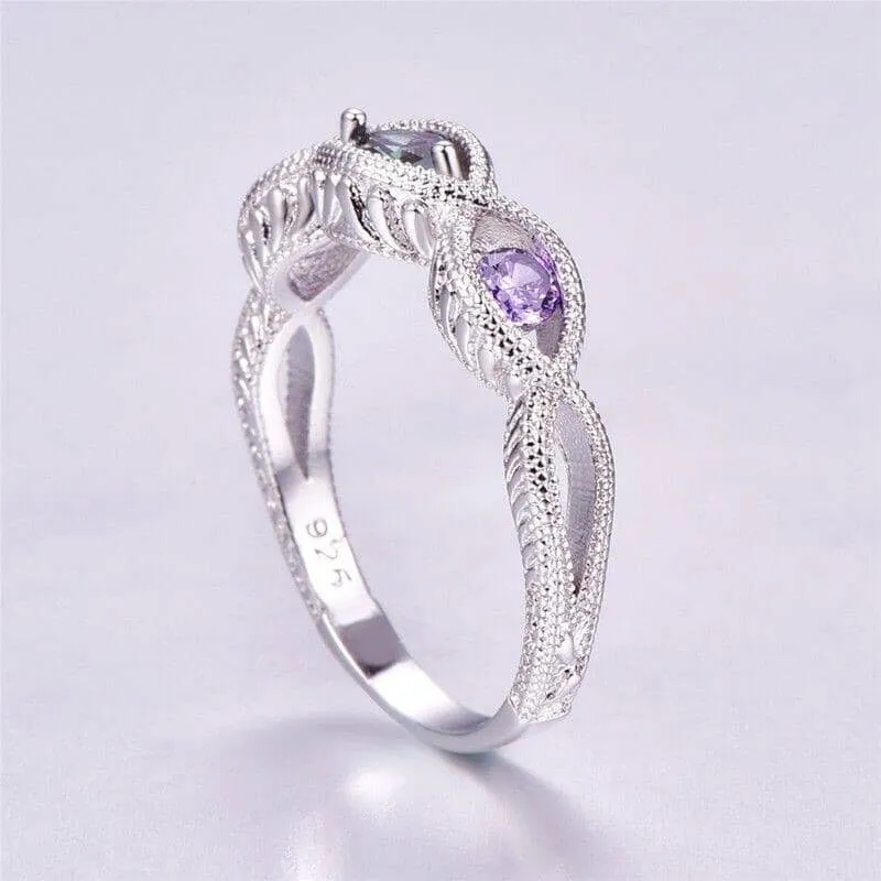 Eternity Rainbow Mystic Lilac Ring