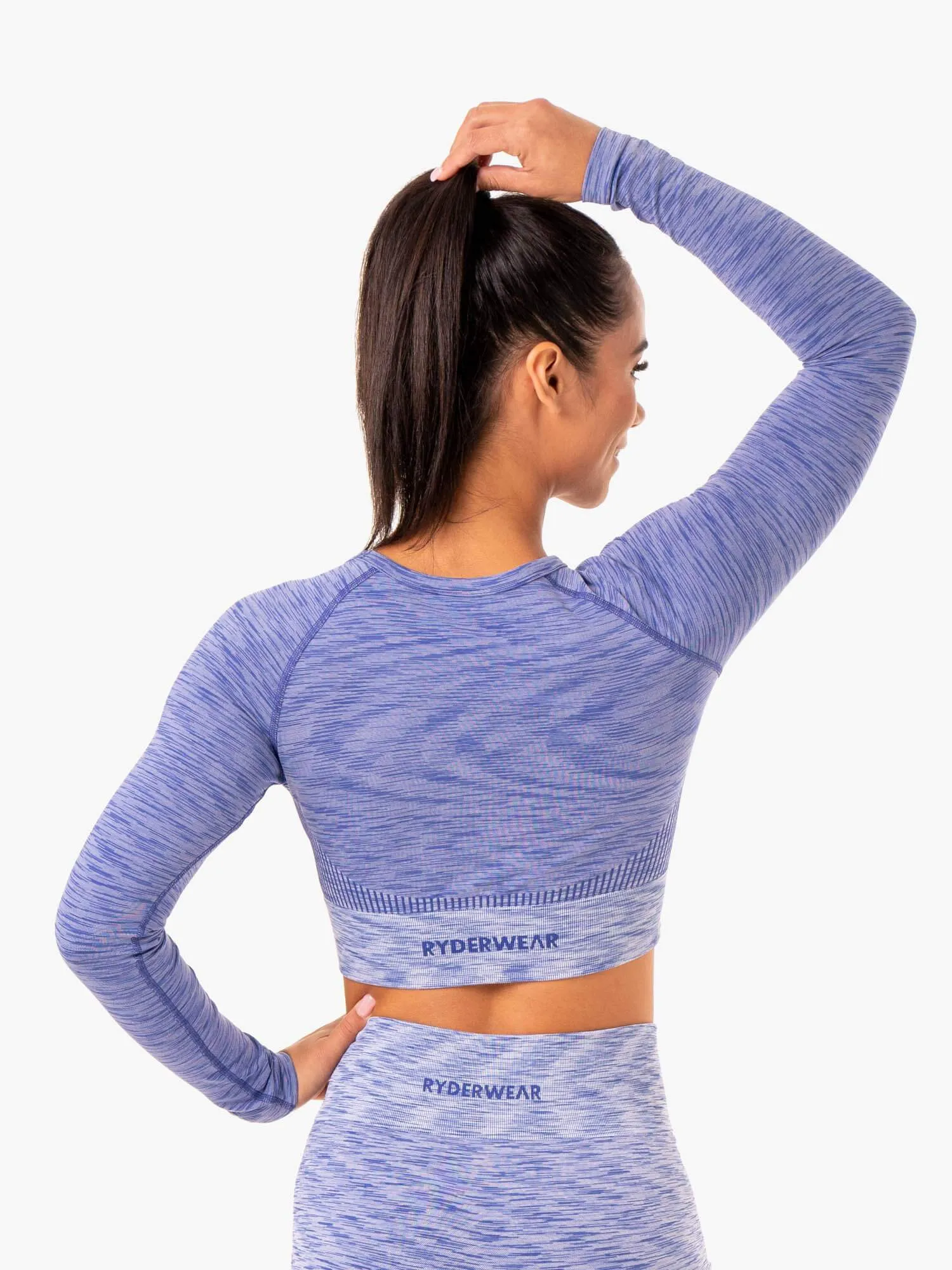 Evolve Seamless Long Sleeve Top - Blue