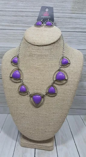 Exclusive Make a Point Purple Necklace Set