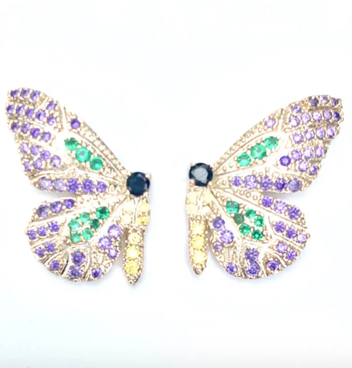 Flutter Studs - Purple