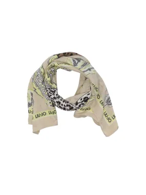 Foulard Paisley Leopard 120x120 - Naturale