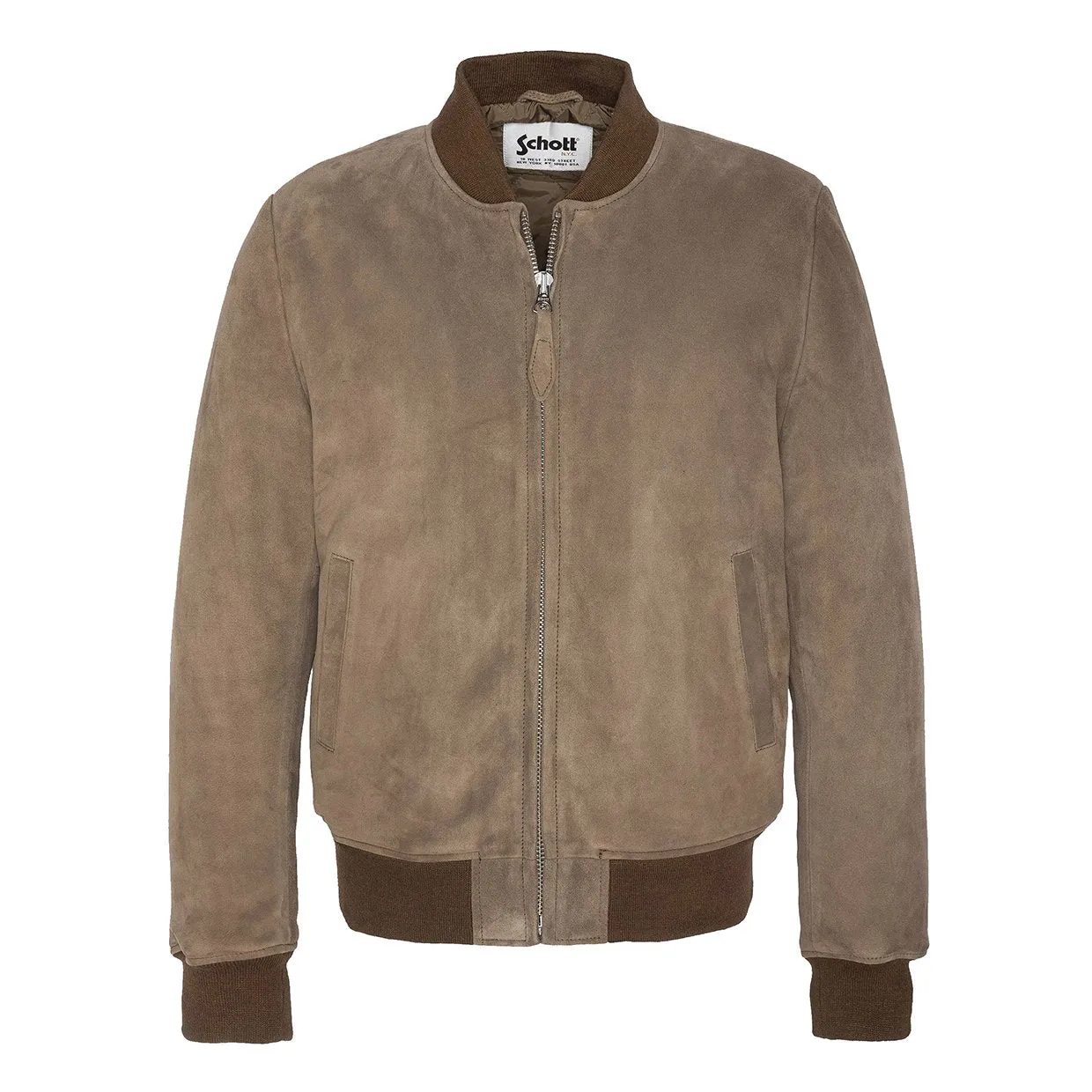 Giubbino Schott N.Y.C. Casual Bomber Beige