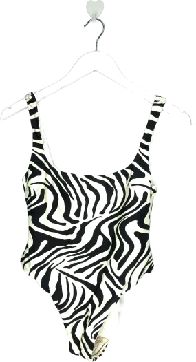 haight Cream Thidu Zebra-print Swimsuit In Animal Print UK M