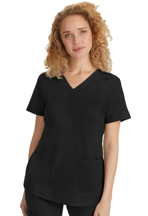 HH Purple Label Women's  Jill Curved V-Neck Scrub Top 2320