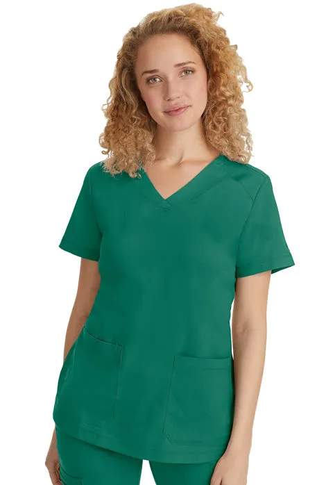 HH Purple Label Women's  Jill Curved V-Neck Scrub Top 2320