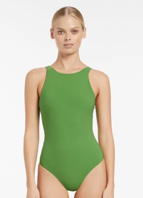 High Neck One Piece - Palm