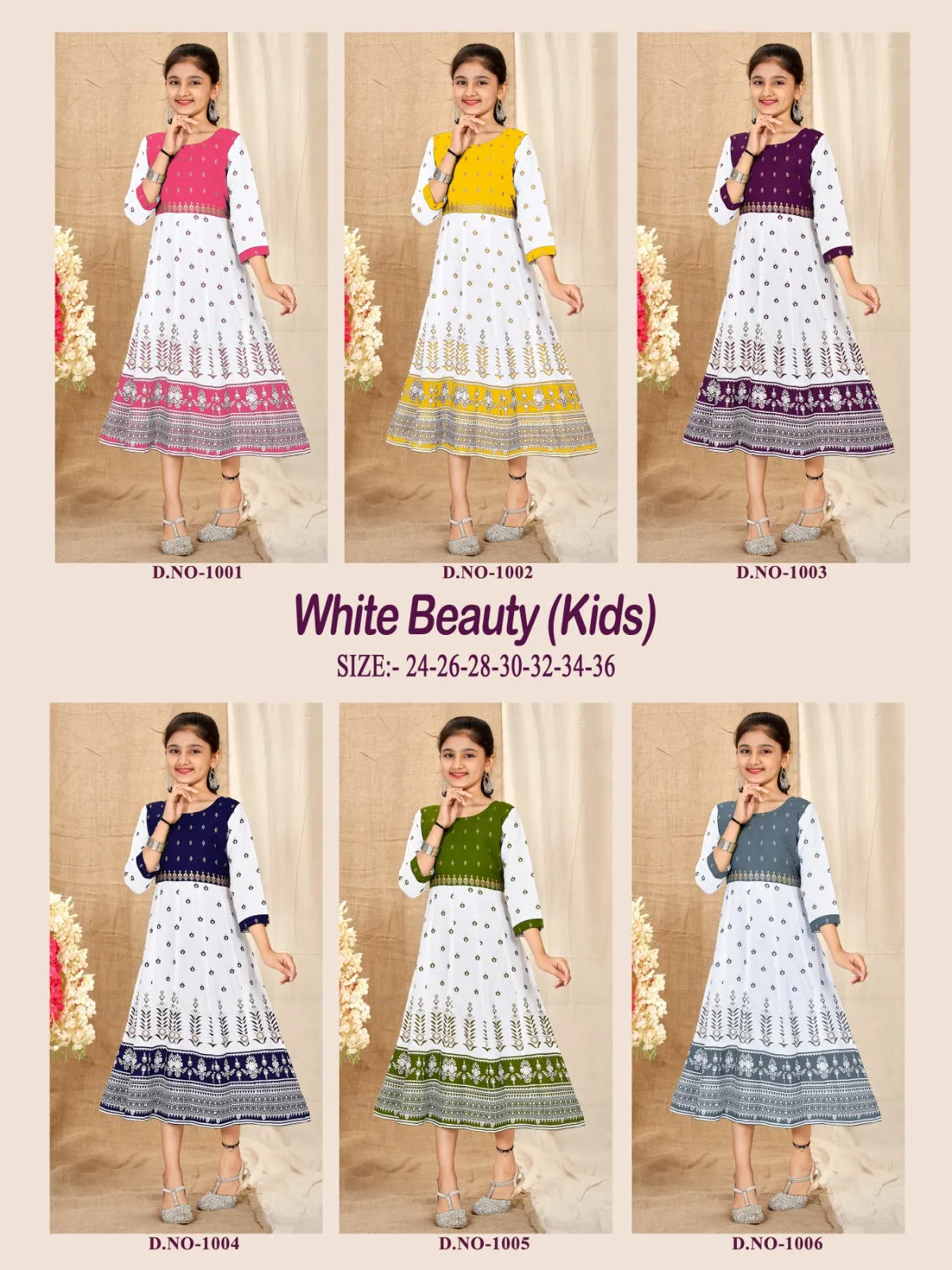 Kid Girl Traditional Wear Frock Dress