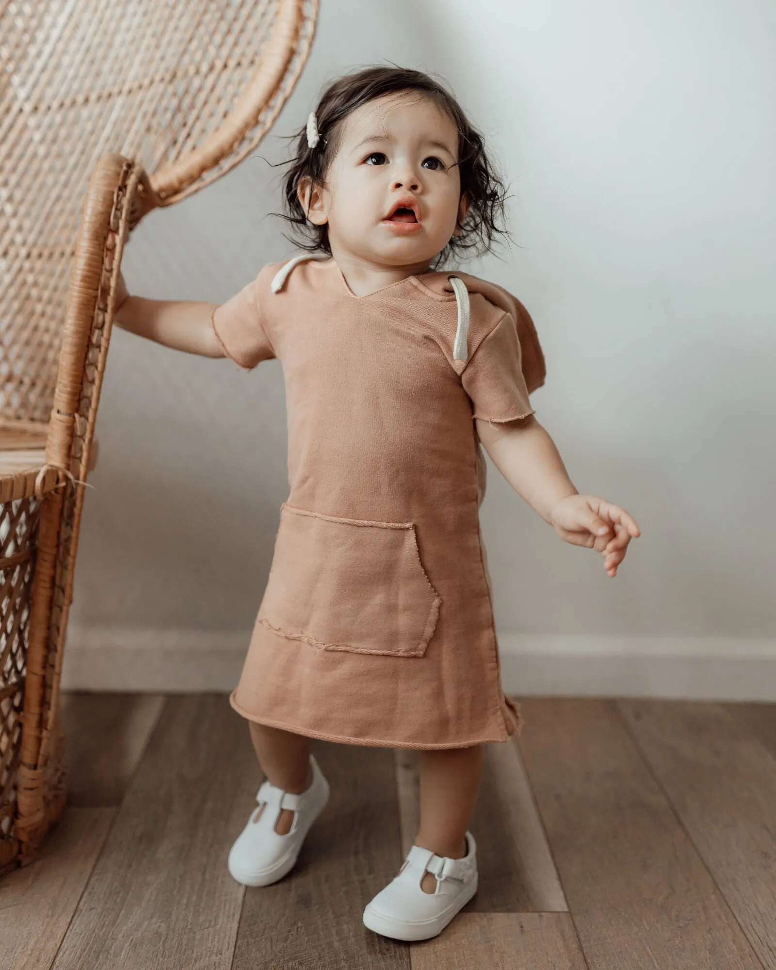 Kids' French Terry Hoodie Dress