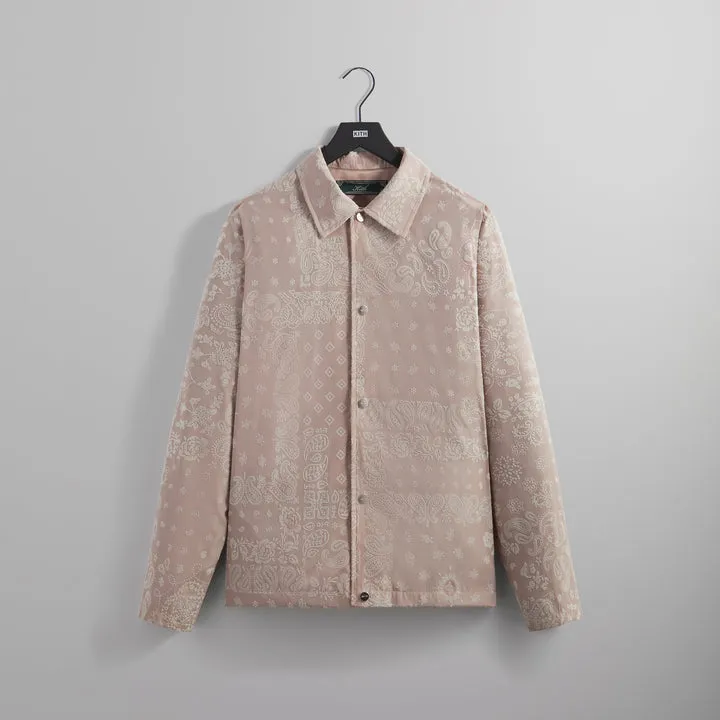 Kith Flocked Deconstructed Bandana Coaches Jacket - Morganite