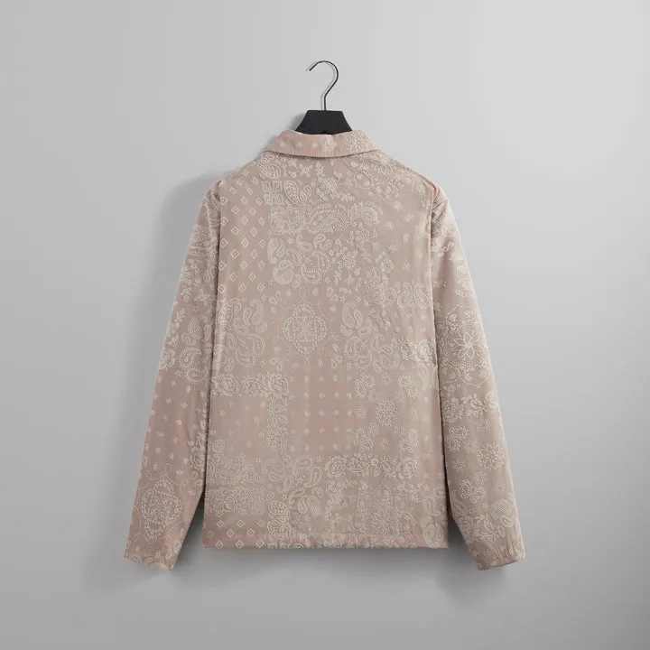 Kith Flocked Deconstructed Bandana Coaches Jacket - Morganite