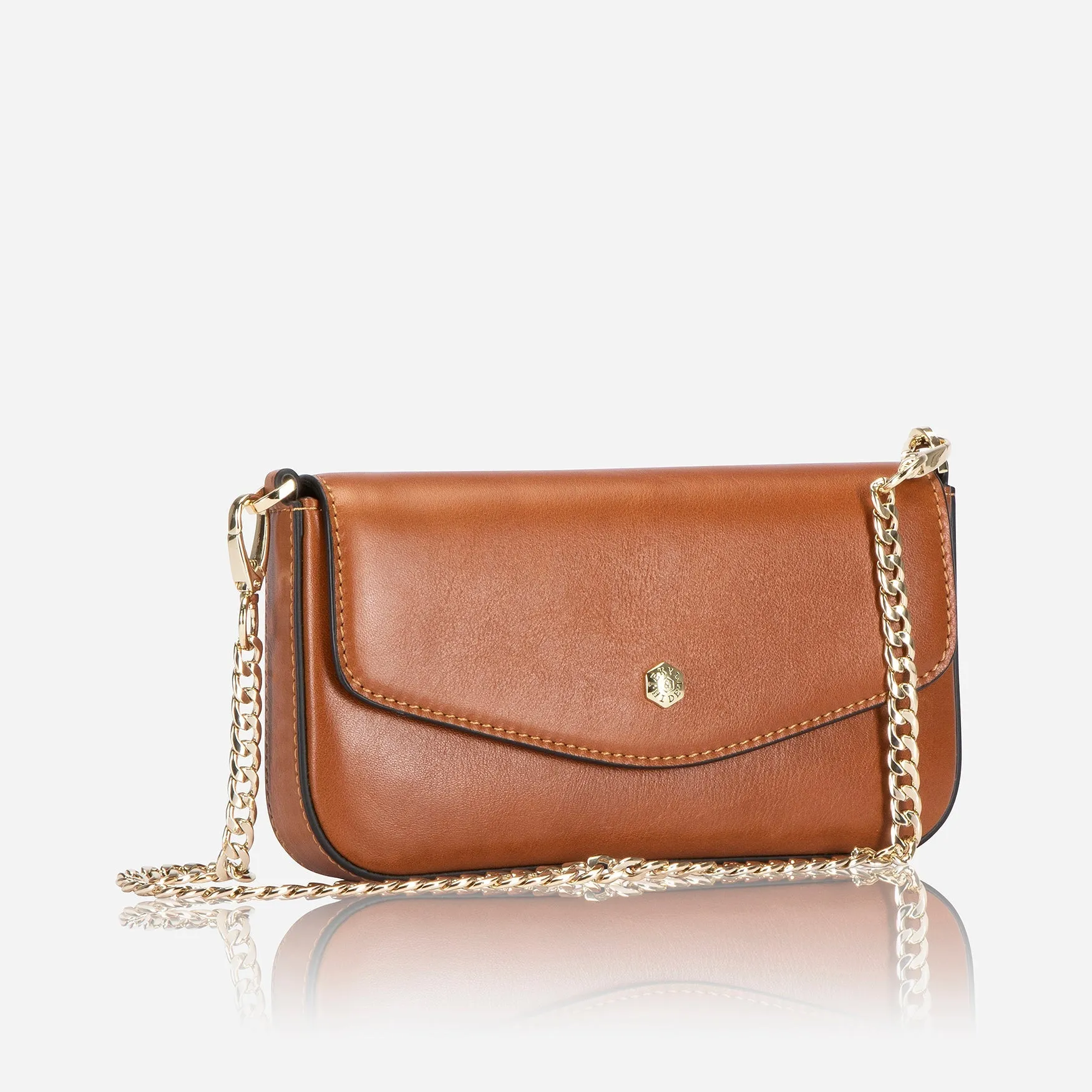 Ladies Clutch Bag, Tan