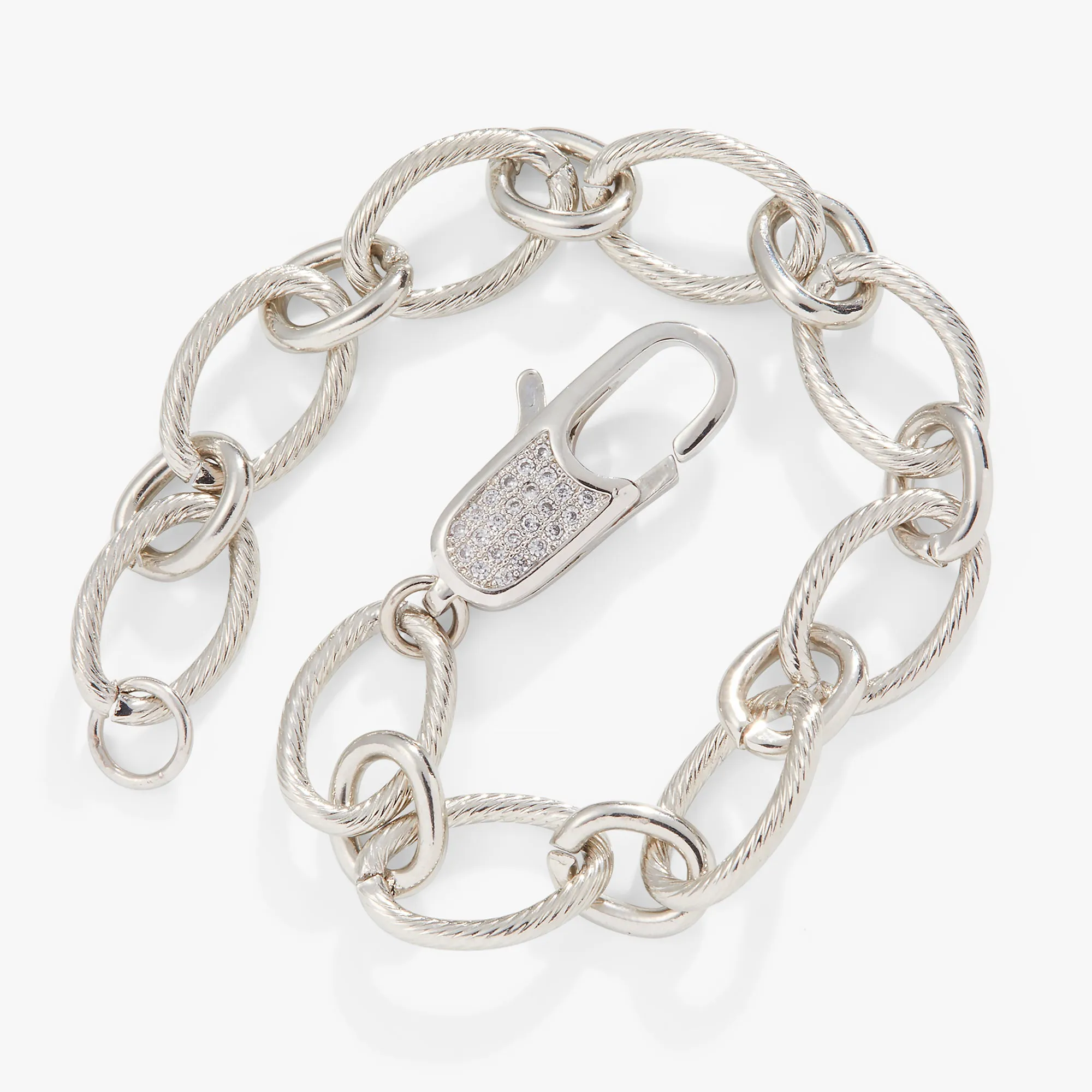 Large Link Carabiner Clasp Bracelet