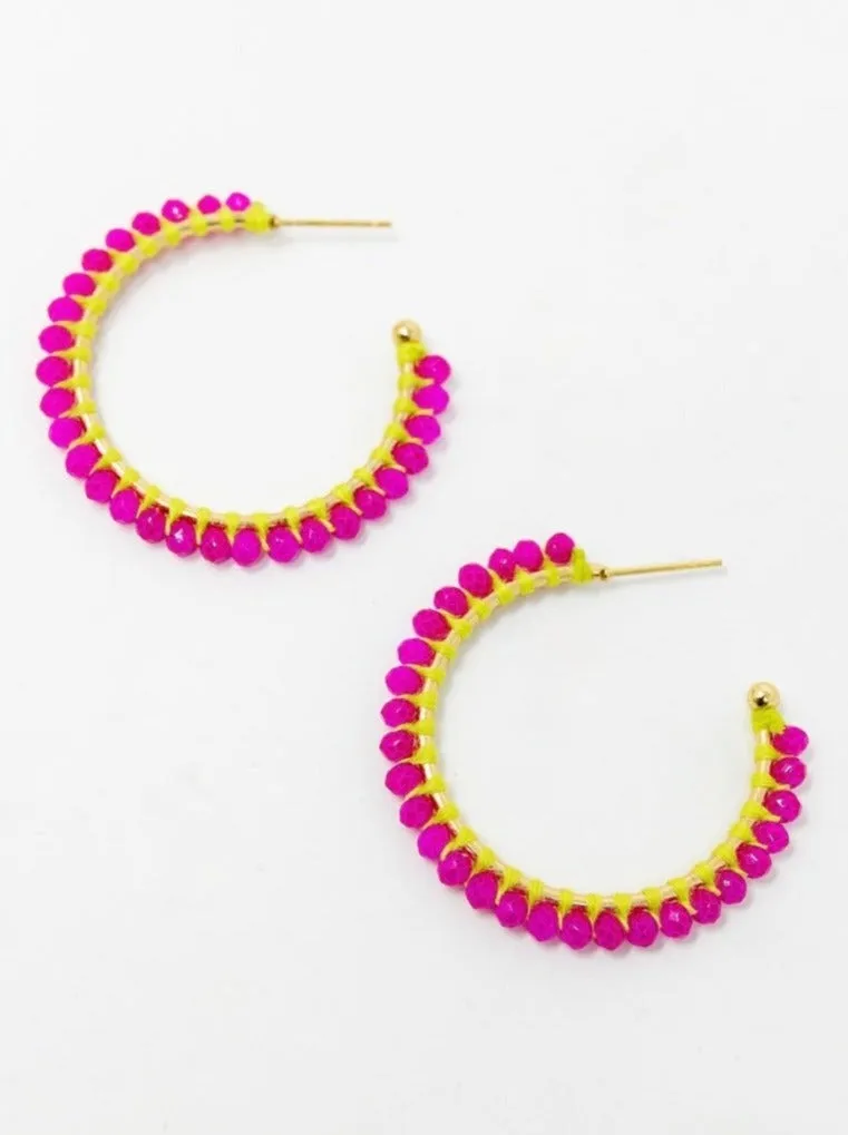 Lillian Crystal Hoops