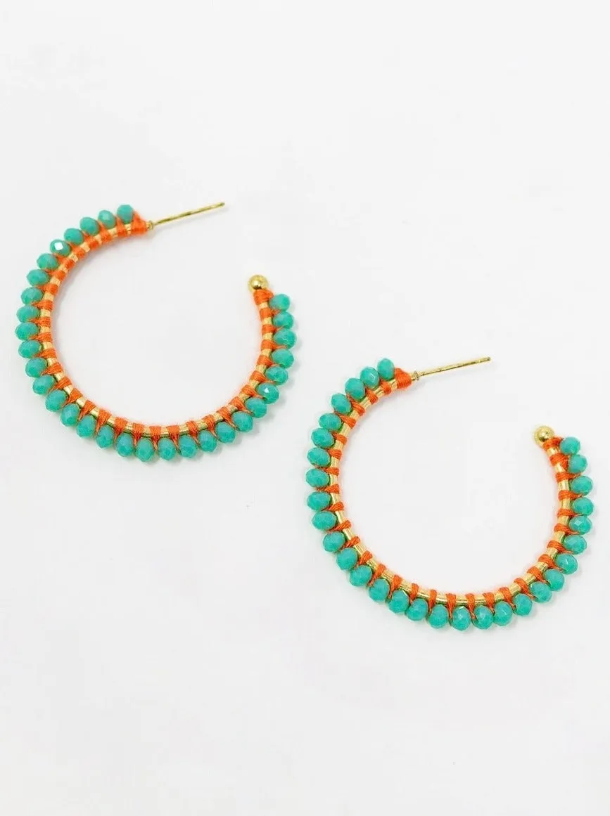 Lillian Crystal Hoops