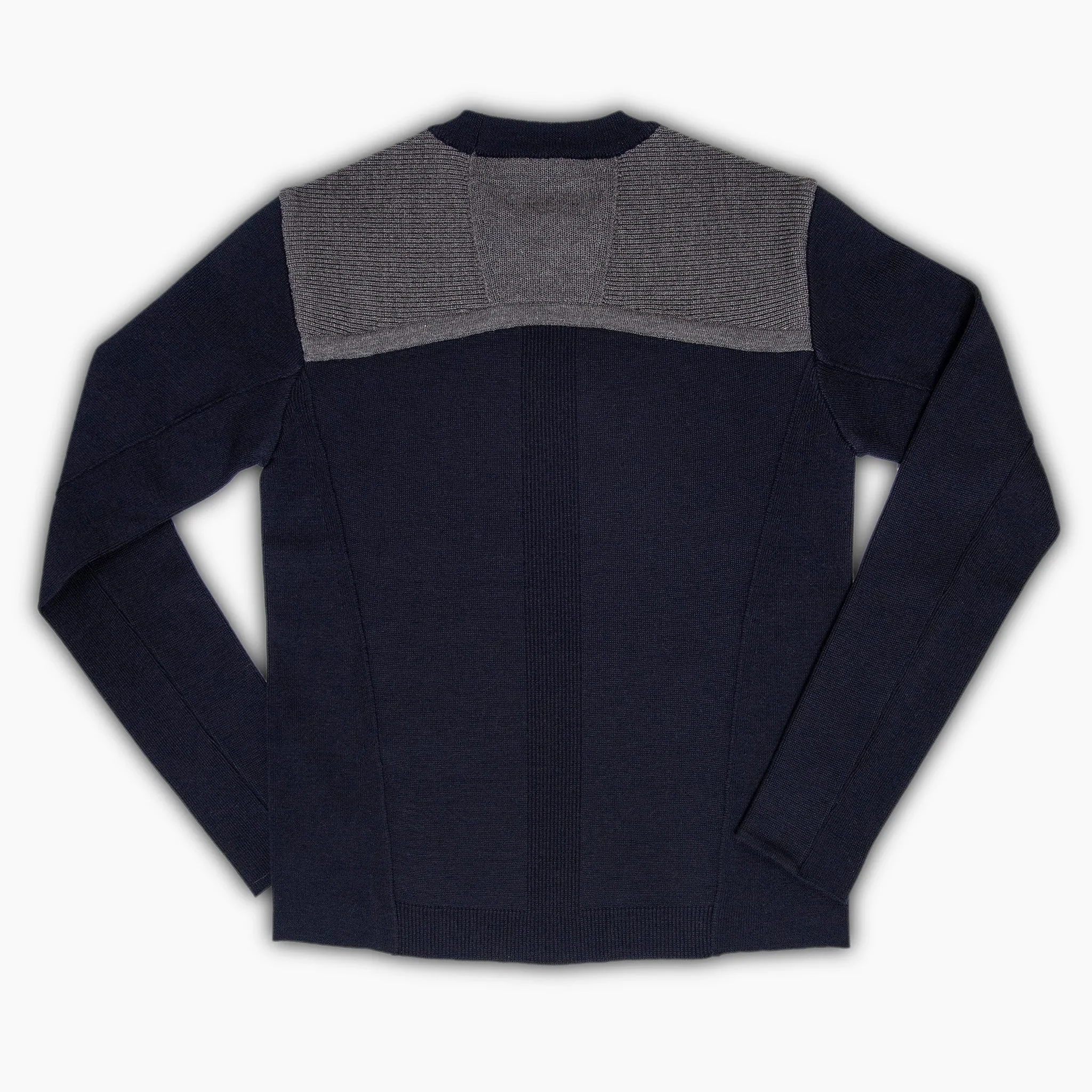 Lional Knitted crew neck jumper punto Milano (two tones)