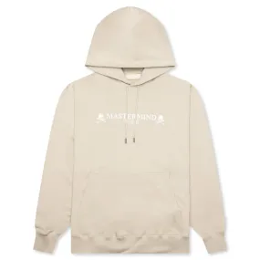 Logo Print Hoodie - Beige