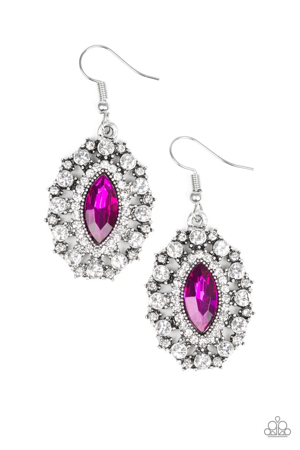 Long May She Reign Pink-Earrings